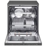 نمای داخلی همراه با قسمت بخارشوی در ماشین ظرفشویی ال جی 335 کد DFC335HD رنگ دودی سه طبقه 14 نفره سه سبد اصل کره مونتاژ کره - سایت دبی کوچولو