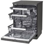 خرید ماشین ظرفشویی ال جی 335 کد DFC335HD رنگ دودی سه طبقه 14 نفره سه سبد اصل کره مونتاژ کره - سایت دبی کوچولو