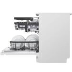 تنظیم ارتفاع طبقات در ماشین ظرفشویی ال جی 435 کد DFC435FW رنگ سفید سه طبقه 14 نفره 3 سبد اصل کره مونتاژ کره دارای بخارشوی - سایت دبی کوچولو