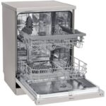 نمای سمت راست ماشین ظرفشویی ال جی 512 کد DFB512FP رنگ نقره ای دو طبقه 14 نفره دو سبد اصل کره مونتاژ کره - سایت دبی کوچولو