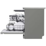 تنظیم ارتفاع طبقات در ماشین ظرفشویی ال جی 513 کد DFC513FV رنگ نقره ای سه طبقه 14 نفره 3 سبد اصل کره مونتاژ کره بدون بخارشوی - سایت دبی کوچولو