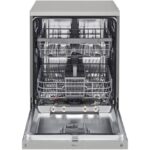 نمای روبرو از بخش داخلی و بخارشوی در ماشین ظرفشویی ال جی 532 کد DFC532FP رنگ نقره ای دو طبقه 14 نفره 2 سبد اصل کره مونتاژ کره دارای بخارشوی - سایت دبی کوچولو