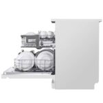 نمای بغل و طراحی طبقات در نمای کناری در ماشین ظرفشویی ال جی 532 کد DFC532FW رنگ سفید دو طبقه 14 نفره 2 سبد اصل کره مونتاژ کره دارای بخارشوی - سایت دبی کوچولو