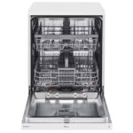 نمای روبرو از بخش بخارشوی و سبد ها در ماشین ظرفشویی ال جی 532 کد DFC532FW رنگ سفید دو طبقه 14 نفره 2 سبد اصل کره مونتاژ کره دارای بخارشوی - سایت دبی کوچولو