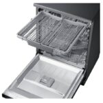 نمای بالایی از سبد قاشق و چنگال در ماشین ظرفشویی سامسونگ 8050 کد DW60A8050FG رنگ دودی سه طبقه 14 نفره 3 سبد اصل کره مونتاژ چین - سایت دبی کوچولو