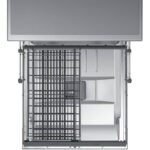 تغییر حالت سبد قاشق و چنگال برای جایگیری ظروف با ارتفاع زیاد در ماشین ظرفشویی سامسونگ 5070 کد DW60M5070FS رنگ نقره ای سه طبقه 14 نفره 3 سبد اصل کره مونتاژ کره بدون بخارشوی - سایت دبی کوچولو