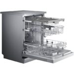 تنظیم ارتفاع سبد ها در ماشین ظرفشویی سامسونگ 5070 کد DW60M5070FS رنگ نقره ای سه طبقه 14 نفره 3 سبد اصل کره مونتاژ کره بدون بخارشوی - سایت دبی کوچولو