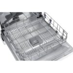 سبد پایینی برای ظروف بزرگ در ماشین ظرفشویی سامسونگ 5070 کد DW60M5070FW رنگ سفید سه طبقه 14 نفره 3 سبد اصل کره مونتاژ کره بدون بخارشوی - سایت دبی کوچولو