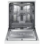 نمای روبرو از بخش داخلی در ماشین ظرفشویی سامسونگ 5070 کد DW60M5070FW رنگ سفید سه طبقه 14 نفره 3 سبد اصل کره مونتاژ کره بدون بخارشوی - سایت دبی کوچولو