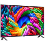 تلویزیون nano90 2025 ال جی از نمای سمت چپ