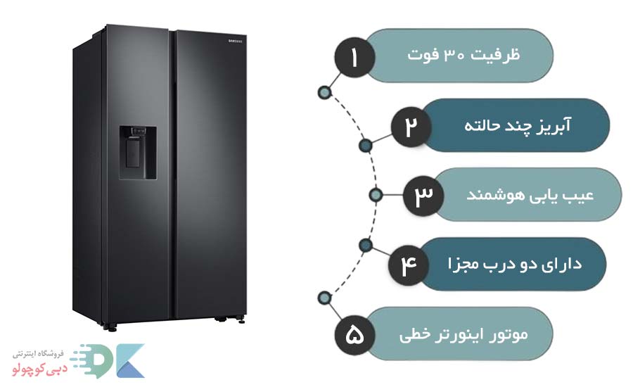 مشخصات فنی یخچال فریزر سامسونگ RS64
