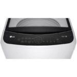 نمای پنل و دکمه های لمسی در ماشین لباسشویی و پتوشور ال جی T18 رنگ سفید 18 کیلو (T18H3SDHTW) ساخت کُره با گارانتی و پرداخت درب منزل در دبی کوچولو