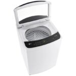 نمای بالا در ماشین لباسشویی و پتوشور ال جی T18 رنگ سفید 18 کیلو (T18H3SDHTW) ساخت کُره با گارانتی و پرداخت درب منزل در دبی کوچولو