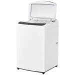 نمای کلی با درب باز در ماشین لباسشویی و پتوشور ال جی T18 رنگ سفید 18 کیلو (T18H3SDHTW) ساخت کُره با گارانتی و پرداخت درب منزل در دبی کوچولو