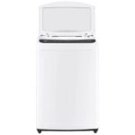 نمای روبرو در حالت درب باز در ماشین لباسشویی و پتوشور ال جی T18 رنگ سفید 18 کیلو (T18H3SDHTW) ساخت کُره با گارانتی و پرداخت درب منزل در دبی کوچولو