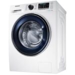 نمای کلی در ماشین لباسشویی سامسونگ WW80J رنگ سفید 8 کیلو (WW80J5555FW1) ساخت کُره با گارانتی و پرداخت درب منزل در دبی کوچولو