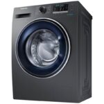 نمای کلی در ماشین لباسشویی سامسونگ WW80J رنگ اینوکس 8 کیلو (WW80J5555FX1) ساخت کُره با گارانتی و پرداخت درب منزل در دبی کوچولو