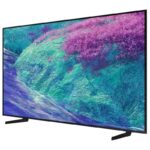 نمای سمت چپ در تلویزیون Neo QLED سامسونگ 75QN1EF سایز 75 اینچ 4K رفرش ریت 144 هرتز،قطعات کره و مونتاژ مجارستان و اسلواکی در سال 2025 - سایت دبی کوچولو