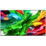 نمای روبرو و بدون پایه در تلویزیون QNED Evo Edge MiniLED ال جی 75QNED86 سایز 75 اینچ 4K رفرش ریت 144 هرتز،قطعات کره و مونتاژ اندونزی در سال 2025 - سایت دبی کوچولو