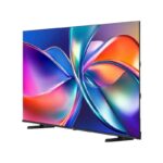 نمای سمت چپ در تلویزیون QLED هایسنس 98E7Q سایز 98 اینچ 4K رفرش ریت 60 هرتز،قطعات چین و مونتاژ چین در سال 2025 - سایت دبی کوچولو