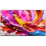 نمای روبرو و بدون پایه در تلویزیون QNED Evo MiniLED ال جی 55QNED91A سایز 55 اینچ 4K رفرش ریت 144 هرتز،قطعات کره و مونتاژ چین در سال 2025 - سایت دبی کوچولو