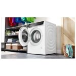 جهت باز شدن درب در ماشین لباسشویی بوش 9 کیلو WGB24400GC رنگ سفید ساخت آلمان مونتاژ آلمان سری 8 با گارانتی و پرداخت درب منزل در دبی کوچولو