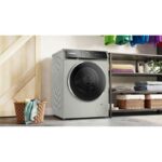 نمای کلی از ماشین لباسشویی بوش 9 کیلو WGB2440XGC رنگ نقره ای ساخت آلمان مونتاژ آلمان سری 8 با گارانتی و پرداخت درب منزل در دبی کوچولو