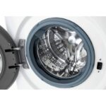جنس استیل ضد زنگ در ماشین لباسشویی و خشک کن ال جی R13 کد (WDR1307BWP) رنگ سفید 13 کیلو با 7 کیلو خشک کن صد در صد ساخت کُره با گارانتی و پرداخت درب منزل در دبی کوچولو
