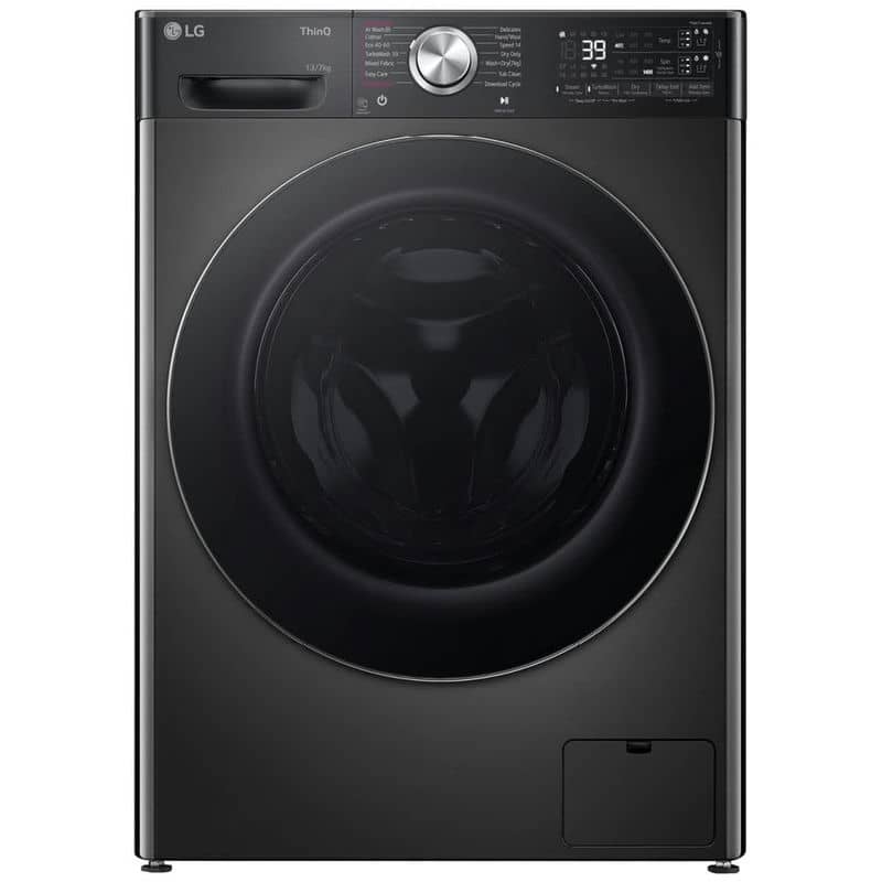 قیمت و خرید ماشین لباسشویی و خشک کن ال جی R13 کد (WDR1307PBP) رنگ دودی 13 کیلو با 7 کیلو خشک کن صد در صد ساخت کُره با گارانتی و پرداخت درب منزل در دبی کوچولو