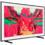 نمای سمت راست و چیدمان پایه ها در حالت بغل تلویزیون فریم Neo QLED سامسونگ 55LS03FW سایز 55 اینچ 4K رفرش ریت 144 هرتز،قطعات کره و مونتاژ مصر و اسلواکی و مجارستان در سال 2025 - سایت دبی کوچولو