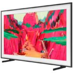 زاویه دید و نمای سمت چپ در تلویزیون فریم Neo QLED سامسونگ LS03FW کیفیت تصویر 4K رفرش ریت 144 هرتز،قطعات کره و مونتاژ مصر و اسلواکی و مجارستان در سال 2025 - سایت دبی کوچولو