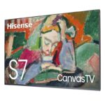 زاویه دید و نمای سمت چپ در تلویزیون QLED هایسنس S7Q کیفیت تصویر 4K رفرش ریت 144 هرتز،قطعات چین و مونتاژ چین در سال 2024 - سایت دبی کوچولو