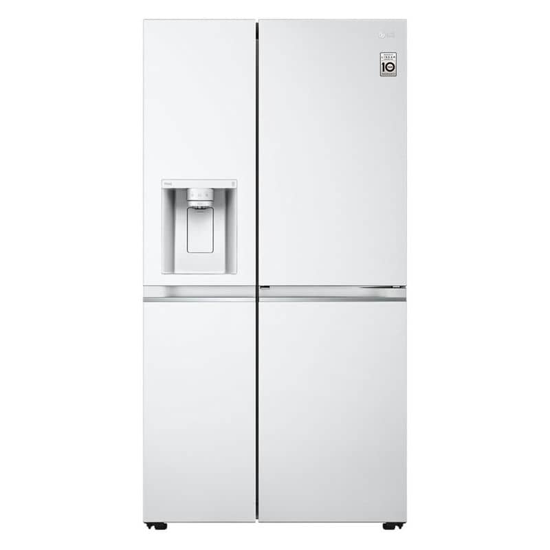 قیمت و خرید یخچال فریزر ساید بای ساید ال جی J267 کد GC-J267SQSS ساخت کره مونتاژ چین 24 فوت رنگ سفید سال 2024 - سایت دبی کوچولو