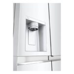 بخش آبریز و یخساز در یخچال فریزر ساید بای ساید ال جی J267 کد GC-J267SQSS ساخت کره مونتاژ چین 24 فوت رنگ سفید سال 2024 - سایت دبی کوچولو