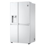نمای سمت چپ در یخچال فریزر ساید بای ساید ال جی J267 کد GC-J267SQSS ساخت کره مونتاژ چین 24 فوت رنگ سفید سال 2024 - سایت دبی کوچولو