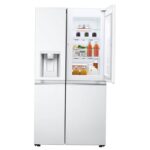 نمای داخلی بخش اینستا ویوو در یخچال فریزر ساید بای ساید ال جی J267 کد GC-J267SQSS ساخت کره مونتاژ چین 24 فوت رنگ سفید سال 2024 - سایت دبی کوچولو