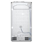 نمای بخش پشتی یخچال فریزر ساید بای ساید ال جی J287 کد GCJ-287TVL ساخت کره مونتاژ چین 24 فوت رنگ نقره‌ای پلاتینیومی سال 2024 - سایت دبی کوچولو