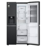 نمای بخش یخچال در یخچال فریزر ساید بای ساید ال جی X287 کد GCX-287TVAN ساخت کره مونتاژ چین 24 فوت رنگ دودی سال 2024 - سایت دبی کوچولو