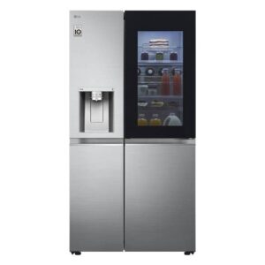قیمت و خرید یخچال فریزر ساید بای ساید ال جی X267 کد GR-X267MSHS ساخت کره مونتاژ چین 24 فوت رنگ نقره ای سال 2024 - سایت دبی کوچولو