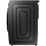 نمای بغل و ضخامت کلی در ماشین لباسشویی سامسونگ WW70 رنگ اینوکش 7 کیلو (WW70T4020CX) ساخت کُره با گارانتی و پرداخت درب منزل در دبی کوچولو