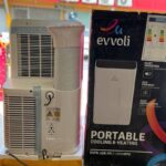 عکس واقعی از نمای پشت کولر گازی پرتابل ایوولی EVPR-12K-PO بدون اینورتر ظرفیت 12000 همراه با گارانتی و پرداخت درب منزل از سایت دبی کوچولو